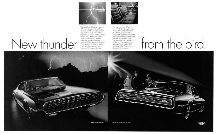  Ford Thunderbird Landau Pillared Hardtop Sedan 1968 года  (фото 3 из 4)